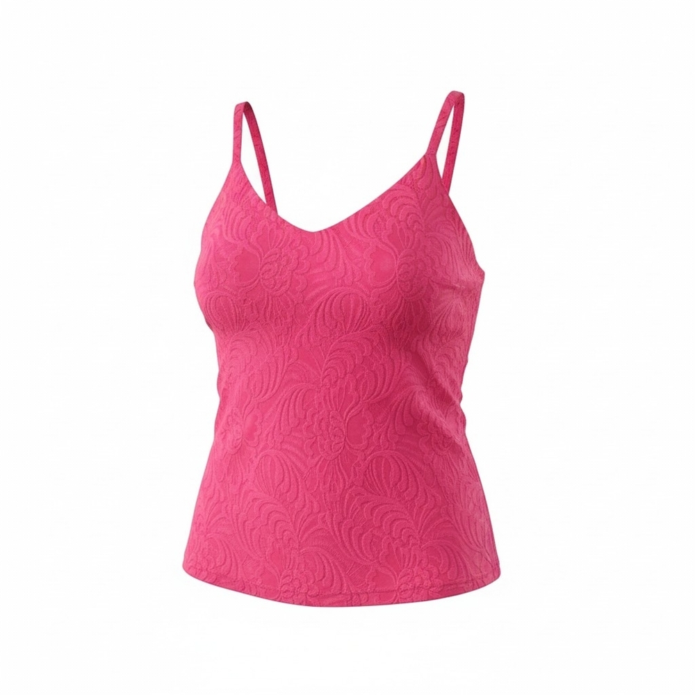 Kate & Mallory Hot Pink Textured Spaghetti Strap Camisole Size XL